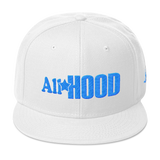 All Star Hood Snapback aqua&white stitch