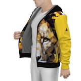 DBS Animalistic Mustard Zip Up Hoodie