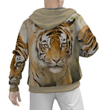 DBS Animalistic Tan Men's Zip Hoodie