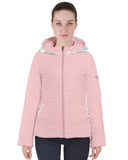 Floral Party Pink Women's Puffer Coat