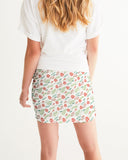 DBS White Floral Women's Mini Skirt