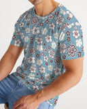 DBS Blue Floral Men's Custom T