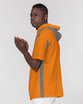 DBS Diamond Outline Orange Men's Fitness Short Sleeve Hoodie