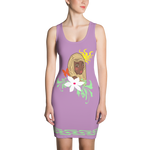 Fashion Face purple Dress - Designs By Sengbe