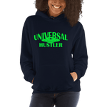 Universal Hustler green ink Hoodie - Designs By Sengbe