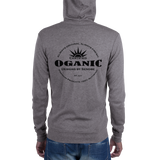 Certified Organic black ink zip hoodie - Designs By Sengbe