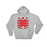 Devil City New Flag Hoodie red & black ink - Designs By Sengbe