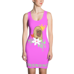 Fashion Face pink Dress - Designs By Sengbe