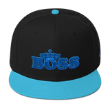 DBS Boss Snapback Cap royal&aqua stitch