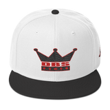 DBS The Crown Hat black and red stitch
