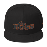 DBS Boss Snapback Cap black&orange stitch