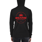 Certified Organic red ink zip hoodie - Designs By Sengbe