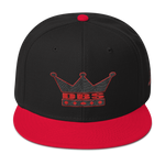 DBS The Crown Hat black and red stitch