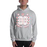 Devil City New Flag Hoodie white & red ink - Designs By Sengbe