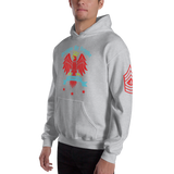 King Bird Hoodie red&blue - Designs By Sengbe