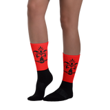 Royal Sengbe socks red - Designs By Sengbe