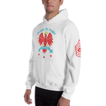 King Bird Hoodie red&blue - Designs By Sengbe