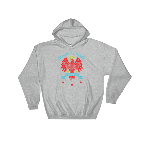 King Bird Hoodie red&blue - Designs By Sengbe