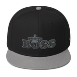 DBS Boss Snapback Cap Gray & Black stitch