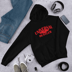 Universal Hustler red ink Hoodie - Designs By Sengbe
