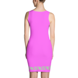 Fashion Face pink Dress - Designs By Sengbe
