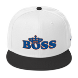 DBS Boss Snapback Cap royal&orange
