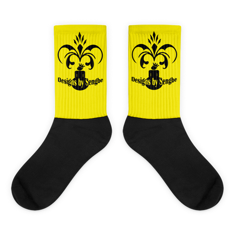 Royal Sengbe socks yellow - Designs By Sengbe